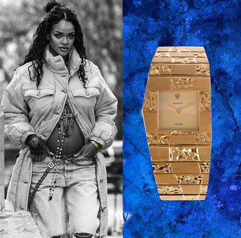 rihanna rolex king midas|Rihanna Steps Out in Custom Rolex King Midas Watch.